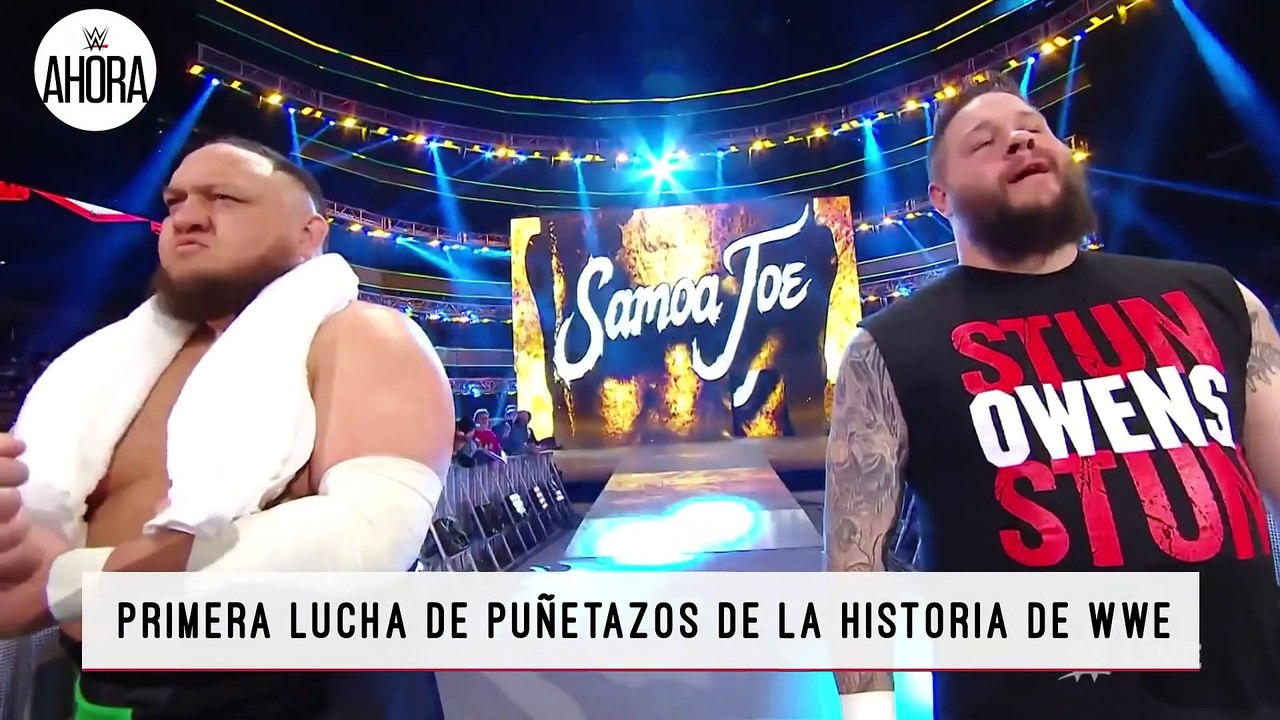 Puñetazos en Raw WWE Ahora, Jan 13, 2020