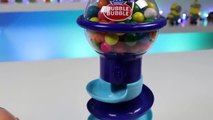 Feeding Mr. Play Doh Head Rainbow Gumballs from Dubble Bubble Candy Dispenser-