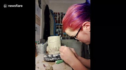 Timelapse footage shows UK student throw down epic monster mug