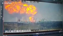 Dramatic moment massive fireball breaks out of Chinese chemical factory during huge explosion