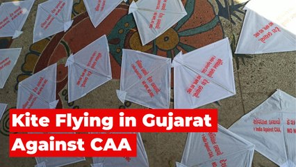 Police in Ahmedabad Stop Students Flying Kites With Anti-CAA Slogans Written on It | The Wire