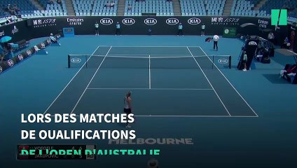À cause des feux, cette joueuse de l'Open d'Australie qui menait le jeu s'est écroulée en plein match