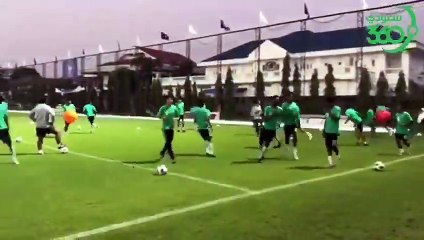 خاص لسعودي ٣٦٠ جانب من تدريبات المنتخب السعودي الأولمبي استعدادًا لمواجهة سوريا الحاسمة في كأس آسيا تحت ٢٣ سنة بتايلند  AFCU23 @T