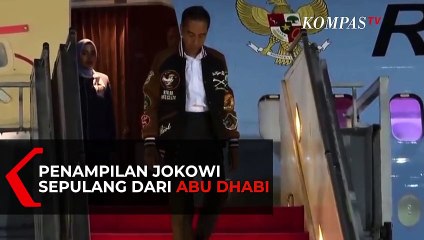 Penampilan Jokowi Sepulang dari Abu Dhabi