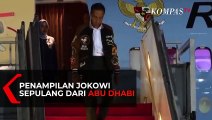 Penampilan Jokowi Sepulang dari Abu Dhabi