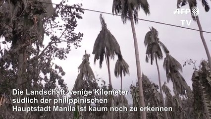 Vulkan Taal überzieht einfach alles mit Asche