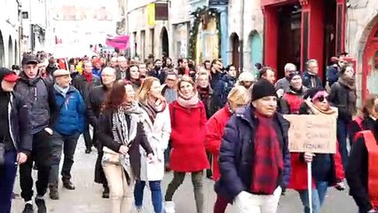 Besancon : 1000 personnes mobilisés contre la réforme des retraites