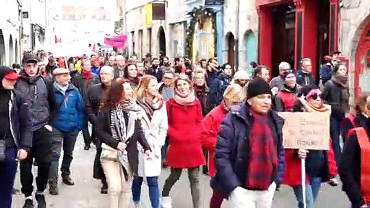 Besancon : 1000 personnes mobilisés contre la réforme des retraites
