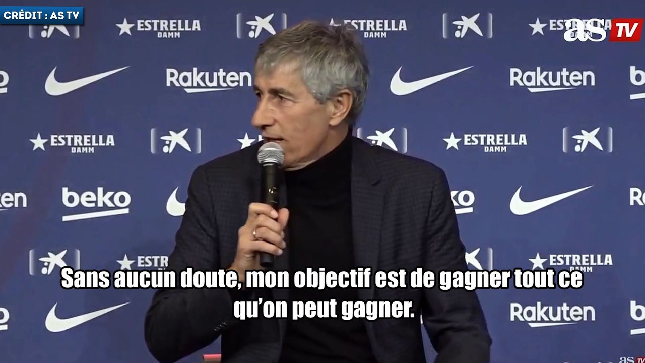 Quique Setién dévoile ses objectifs avec le FC Barcelone