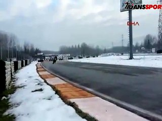 Kenan Sofuoğlu antrenmanda kaza yaptı! İşte o an!