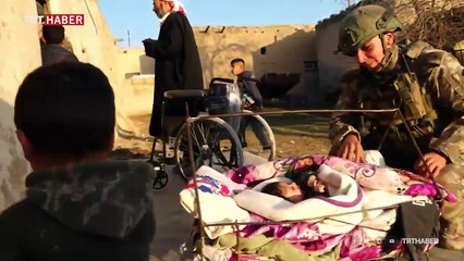 Mehmetçik'ten Suriyeli engellilere yardım eli