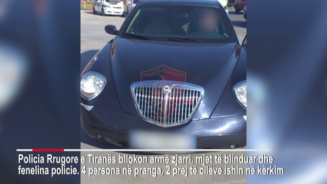 “Boom” aksionesh në Tiranë! 4 të arrestuar, bllokohen armë zjarri dhe një mjet i blinduar