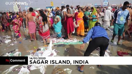 Millions of Hindus gather to take 'holy dip' in the Ganges