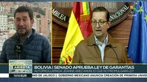 Bolivia: senado aprueba ley que garantiza derechos a líderes