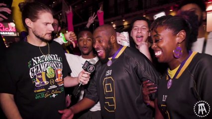 Bourbon Street Celebrates LSU National Championship