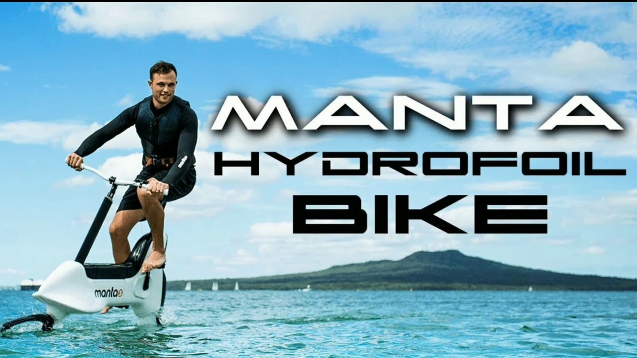 Manta5 hydrofoiler xe1 Electric water bike Ces 2020 launch