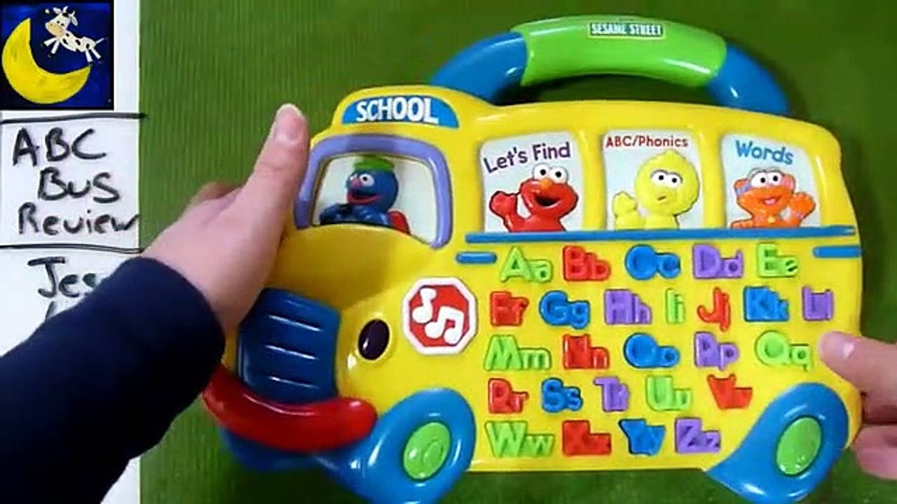 Sesame Street Alphabet Bus from 2000 with Elmo, Grover, Big Bird and Zoe