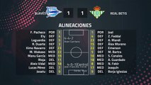 Resumen partido entre Alavés y Real Betis Jornada 19 Primera División