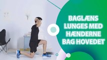 Baglæns lunges med hænderne bag hovedet - Fit Og Frisk