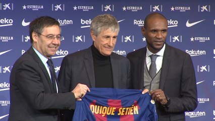 Download Video: Quique Setién es presentado como nuevo entrenador del FC Barcelona