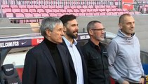 Quique Setién es presentado como nuevo entrenador del FC Barcelona