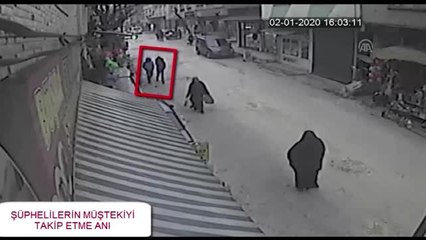 Kapkaç yaptığı anlar kameraya yansıyan zanlı tutuklandı