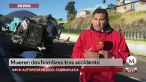 Mueren 2 en choque de tráiler en la México-Cuernavaca