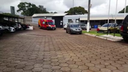 Homem é socorrido na Delegacia de Polícia Civil