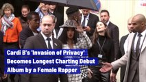 Cardi B's 'Invasion of Privacy' Becomes Longest Charting Debut Album by a Female Rapper