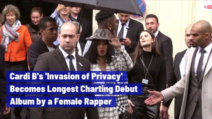 Cardi B's 'Invasion of Privacy' Becomes Longest Charting Debut Album by a Female Rapper