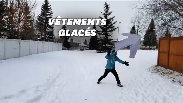 À Calgary, il fait si froid qu'on peut jouer au frisbee avec ses vêtements