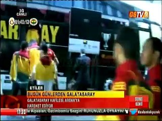 Galatasaray takım otobüsü yola çıktı!