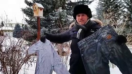 Jouer au frisbee avec un tshirt tellement il fait froid au Canada !