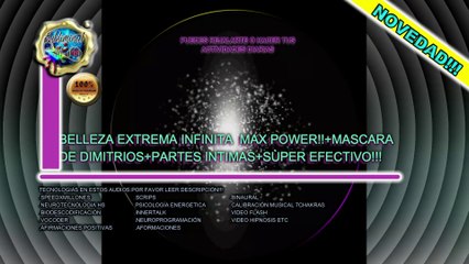 ✅BELLEZA EXTREMA, EXCELENTE SALUD Y LA JUVENTUD ETERNA+ MASCARA DE DIMITRIOS + PARTES INTIMAS !!! SUPER EFECTIVO !!! ✅