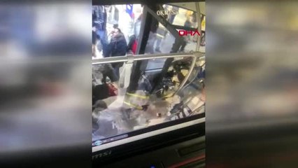 Otobüste rahatsızlanan kadın, şoför tarafından hastaneye ulaştırıldı