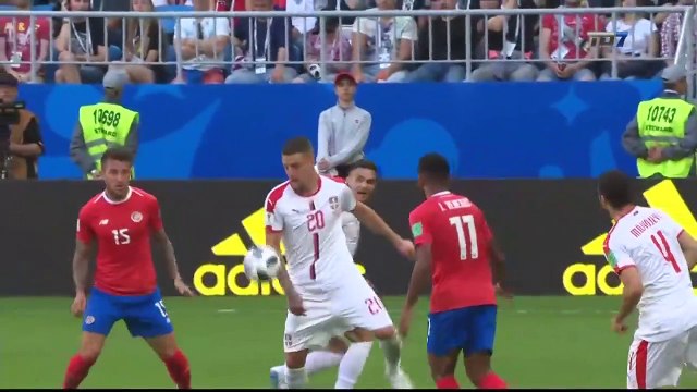 Copa Mundial de la FIFA Costa Rica 0 - 1 Serbia 17 Junio 2018