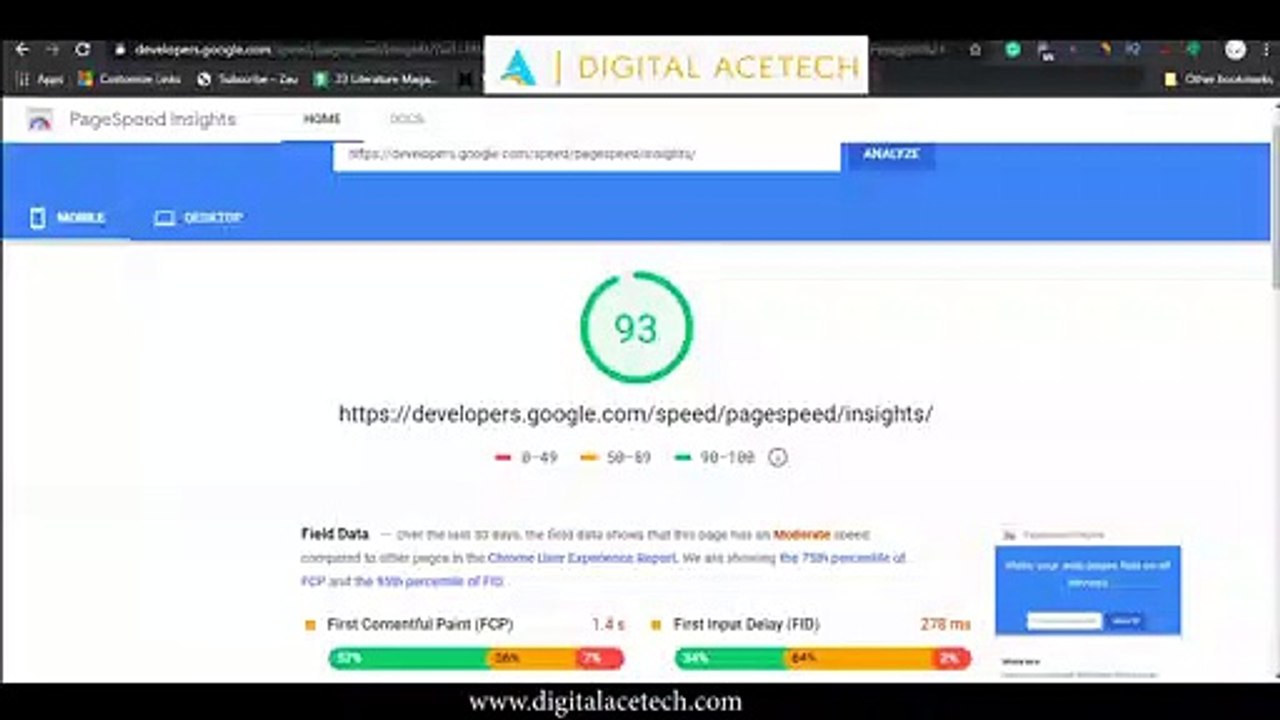 Importance  of page speed analytics
