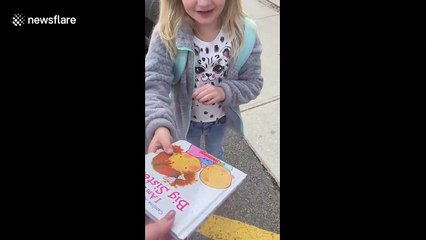 Little girl in Tennessee jumps for joy when she finds out she will be a big sister