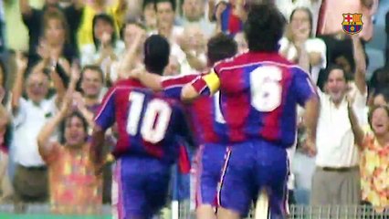 The first goals of Brazilian superstars at Barça