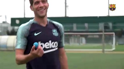 Sergi Roberto hünerlerini 3 farklı topla gösterdi