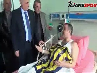 Fenerbahçe yönetiminden yaralı şoföre ziyaret