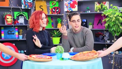 ¡RETO DE LOS CHALLENGES! COMIDA DE SUPERHÉROES vs COMIDA REAL