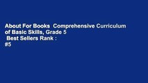 About For Books  Comprehensive Curriculum of Basic Skills, Grade 5  Best Sellers Rank : #5