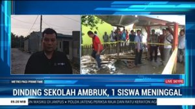 Bangunan Sekolah Dasar di Polewali Mandar Ambruk, Satu Siswa Tewas