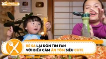 CÙNG ĂN CÙNG LĂN II BÉ SA LẠI ĐỐN TIM FAN VỚI BIỂU CẢM ĂN TÔM SIÊU CUTE II YANNEWS