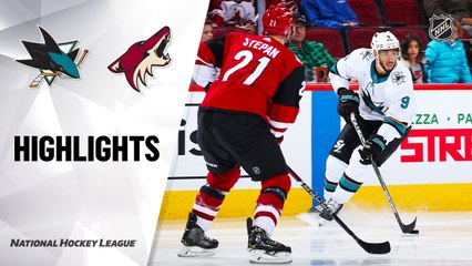 NHL Highlights | Sharks @ Coyotes 01/14/20