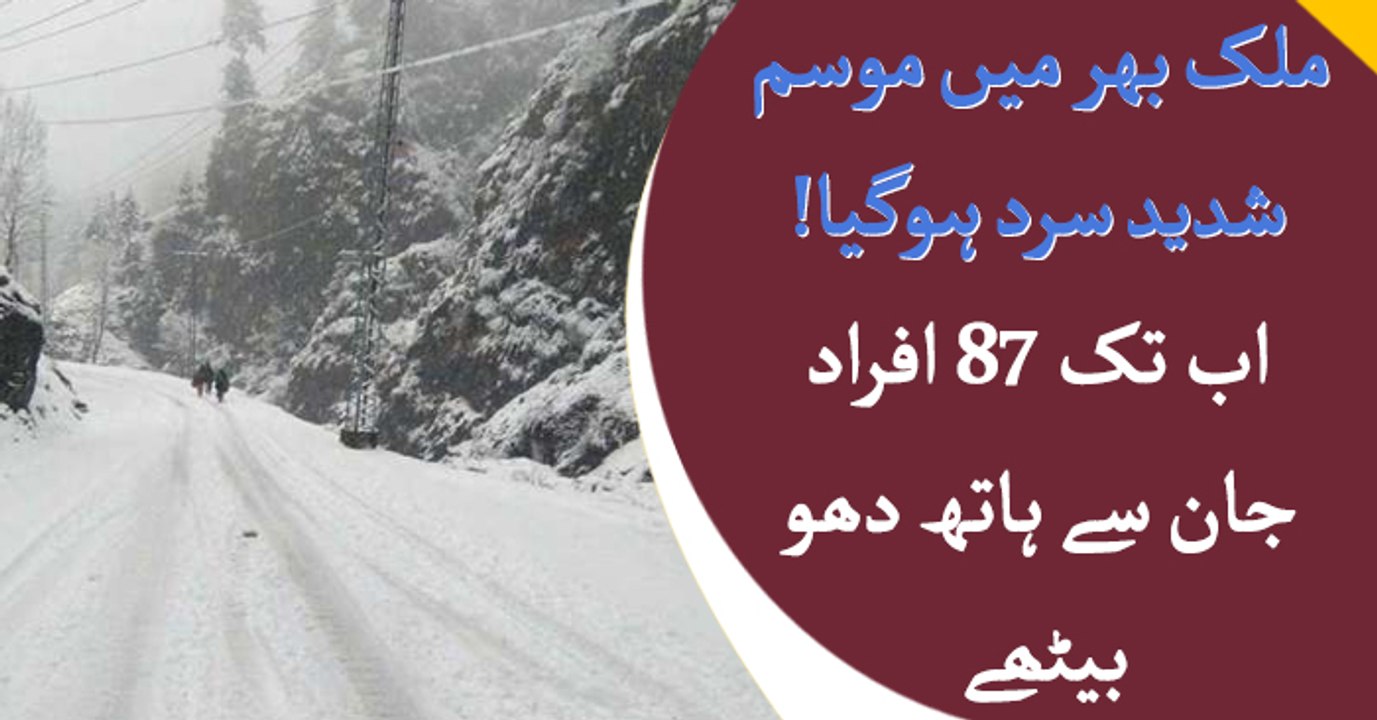 87 dies as weather turns extreme cold