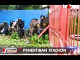 Ricuh, Massa Halangi Penertiban Stadion Mattoanging Makassar