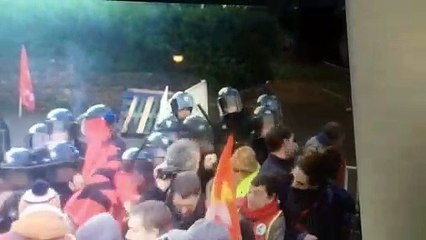 Grève : un enseignant chalonnais blessé au crâne par le coup de matraque d'un policier