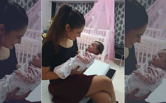 Yuvika Chaudhary Visits Mahhi Vij And Jay Bhanushali’s Angel Tara Sans Prince Narula; Shares An Adorable Pic